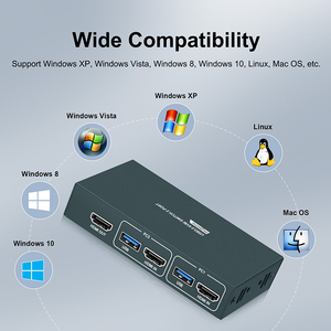 Hoomc 2 en 1 4K para conmutador KVM HDMI con conmutador de Puerto USB y DP de 60Hz conmutador de teclado de ratón de 2 monitores en Stock - Product Image 5
