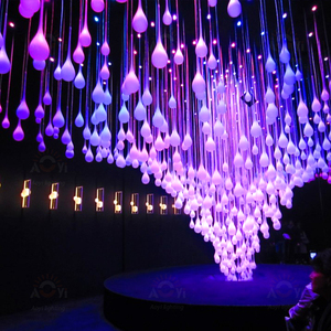 Event Stage Wasser tropfen Dynamische Programmierung Licht verlauf Benutzer definierte schillernde Kunst Installation LED 30 Wohnzimmer Kunststoff 80 E27 360 - Product Image 4