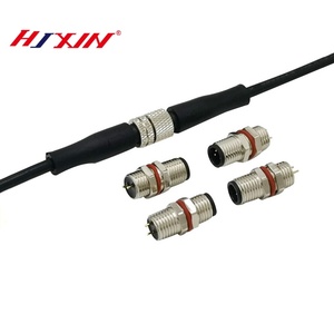 Connecteurs étanches IP68 3 4 5 8p capteur de câble soudé circulaire industriel surmoulé Aviation prises mâles et femelles M8 - Product Image 1