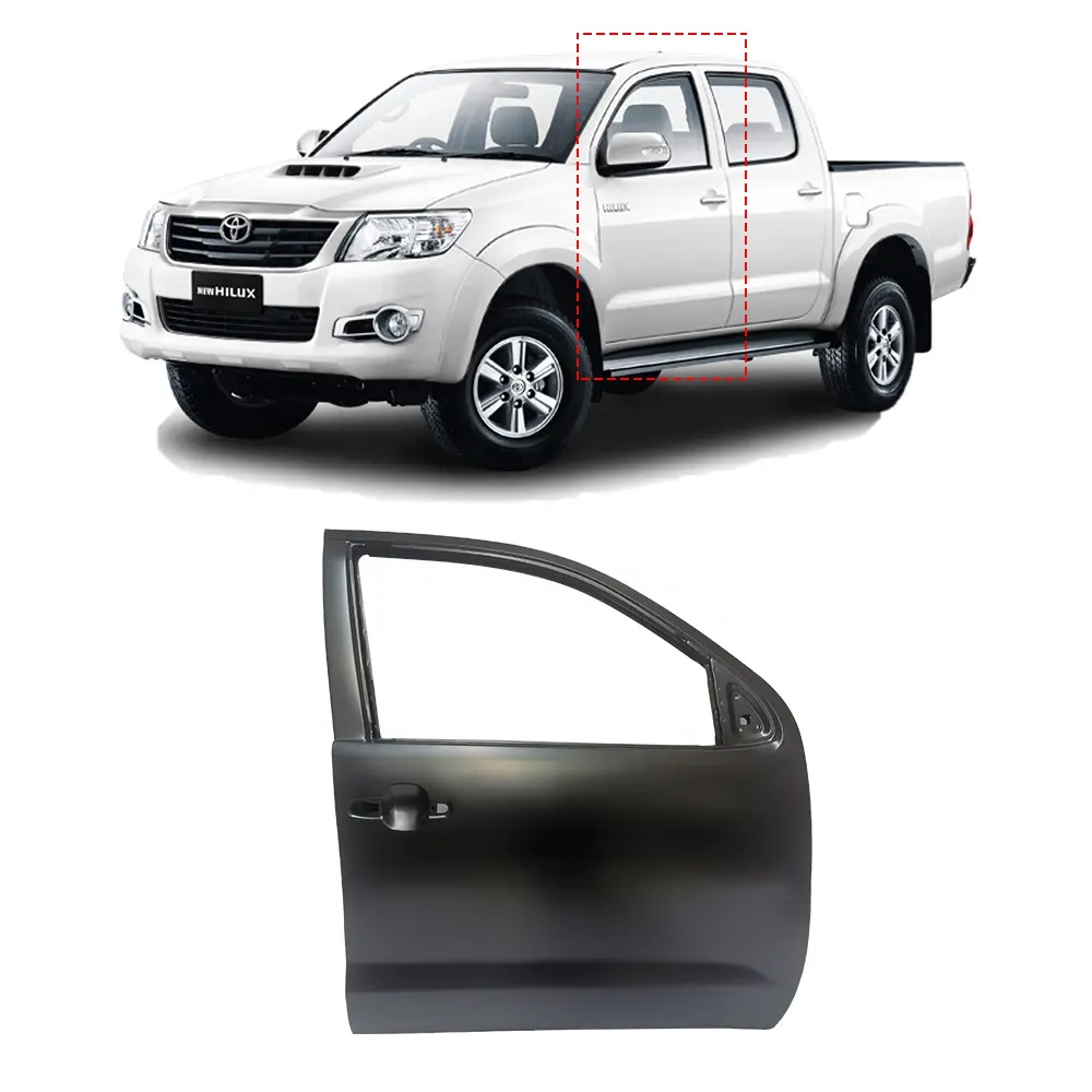 Fabrika fiyat satış sonrası yedek Metal ön kapı Hilux Vigo 2005 - 2012 için