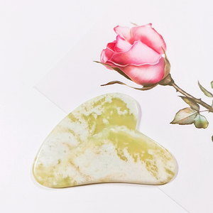 Hongzhuo Massagem Facial Ferramenta Xiuyan Jade Guasha Board Massagem Facial Ferramenta - Product Image 5