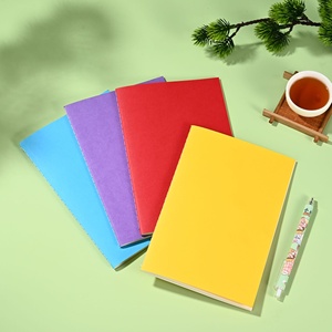A5 <strong>Colorful</strong> Simple <strong>Notebook</strong> Sewing Thread Pure Diary 60 Sheets Student Exercise Book <strong>Note</strong> Organizer Homework Book Linen Paper - Product Image 1