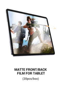 Film arrière mat pour tablette