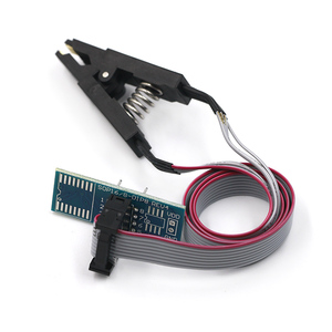 SOIC8 SOP8 flaş çip IC testi klipler soket Adpter BIOS/24/25/93 programcı arduino için