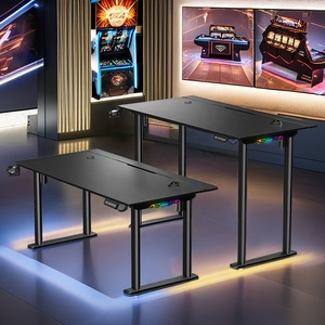 Soporte de escritorio de computadora de altura ajustable con función LED Marco de motores básicos Escritorio de juegos Cama Estudio Escritorio de mesa fabricado en China - Product Image 1