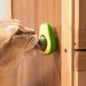 Nuevo se puede girar divertido Self-Hey Catnip Play Cat Toy Forma de aguacate Catnip Cat Toys - Product Image 4
