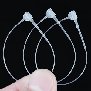 Plastic <strong>Tag</strong> Fastener Beaded Adjustable <strong>Loop</strong> Tie Fasteners Transparent Price <strong>Tag</strong> Cheap Swing Hang <strong>Tag</strong> Seal <strong>String</strong> - Product Image 3