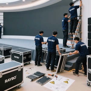 Raybo innovisual p2.6 P3 P4 p4.81 linh hoạt sáng tạo cong 45 độ LED bảng điều chỉnh hiển thị cho hội nghị thượng đỉnh kinh tế quốc tế USA - Product Image 3