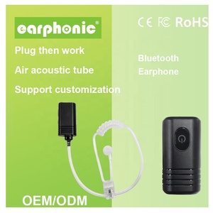 トランシーバー用のEARPHONICカスタマイズ可能なアコースティックチューブイヤホン双方向ラジオBluetoothイヤピース