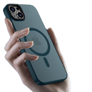 غلاف خلفي للهاتف المحمول غير لامع مغناطيسي غطاء شحن لاسلكي غطاء هاتف صدمات لـ 14 11 12 13 15pro Max - Product Image 4