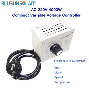 <strong>SCR</strong> Dimmer Portable Speed <strong>Temperature</strong> Light Voltage Adjustable Regulator AC 220V 4000W Compact Variable Voltage <strong>Controller</strong> - Product Image 6