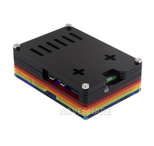 Custodia in acrilico arcobaleno per Raspberry Pi 5, custodia in acrilico traslucido colorato, supporta l'installazione di un dispositivo di raffreddamento attivo ufficiale - Product Image 4