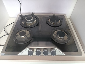 专业铸铁搪瓷支架，带熄火保护4燃烧器煤气灶内置炉灶 - Product Image 5