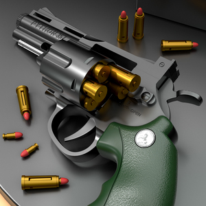 Автоматический металлический пистолет из пластика питона - Product Image 5