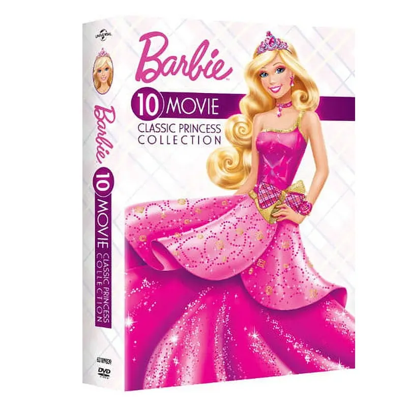 Покупайте новый фильм Барби 10, Классическая коллекция принцесс, 10DVD бокс, набор фильмов, телешоу, производитель, поставка с завода, продавец дисков