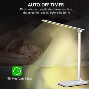 פונקציה רב 5W מנורת שולחן מתקפל שולחן יציאת USB אורות מגע מיטת מחקר מנורת טלפון מחזיק קריאת מנורת <span class=keywords><strong>LED</strong></span> שולחן אור
