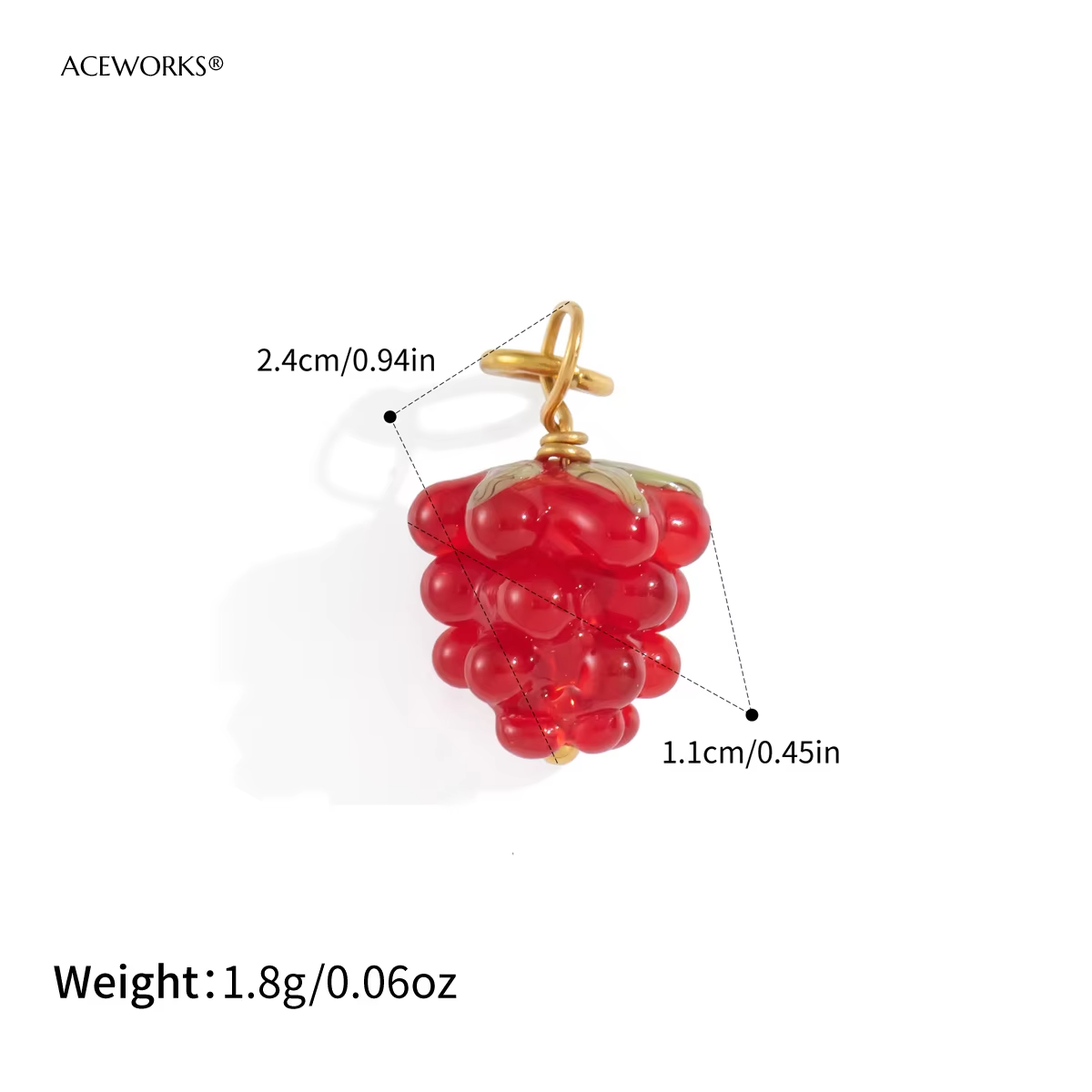 Charme de raisin rouge
