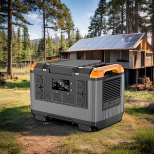 Estación de energía portátil de onda sinusoidal pura de 2400W con fuente de alimentación de coche con enchufe de la UE 110/220V un banco de energía con USB para uso en exteriores - Product Image 4