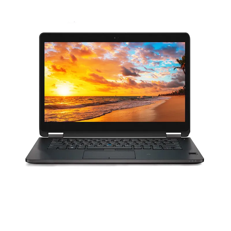 Fornitura all'ingrosso 90% nuovo portatile usato per Dell Latitude E7470 Win10 14 pollici di seconda mano computer portatile I5 Business computer portatile