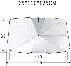 OEM Tùy Chỉnh Xách Tay 5M Xe Sun Visor Tự Động UV Bảo Vệ Dù Để Che Nắng Ô Mái Hiên 360 Xoay Xử Lý Hoàng Hôn Dù Để Che Nắng Gấp - Product Image 5