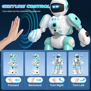 YX Robot Toys para niños, Robot de control remoto programable con detección inteligente de gestos, recarga, modo de canto y baile - Product Image 3