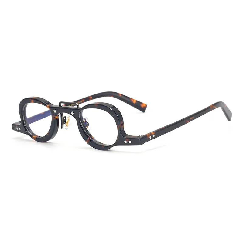 Montura de acetato Mazzucchelli superventas, gafas de lectura, gafas de moda irregulares, monturas de gafas de diseñador sin forma para hombres