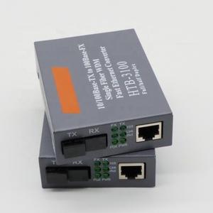 セルフアダプティブ10/100M RJ45 25KM SCポートプラグアンドプレイHTB 3100トランシーバー光ファイバーメディアコンバーターWiFi 4G 3Gネットワーク用 - Product Image 3