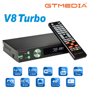 ตัวรับสัญญาณทีวีดาวเทียมเทอร์โบ V8 gtmedia DVB-S2สาย DVR DVB-T2กล่องถอดรหัสดิจิตอล - Product Image 3