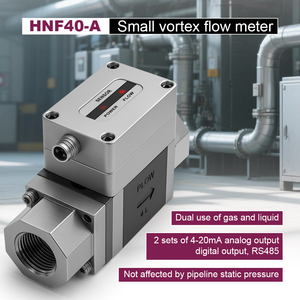 HNF40-A nhỏ gọn Vortex cảm biến lưu lượng kép 4-20mA RS485 đầu ra lưu lượng kế cho nước và khí đốt công nghiệp giám sát - Product Image 6
