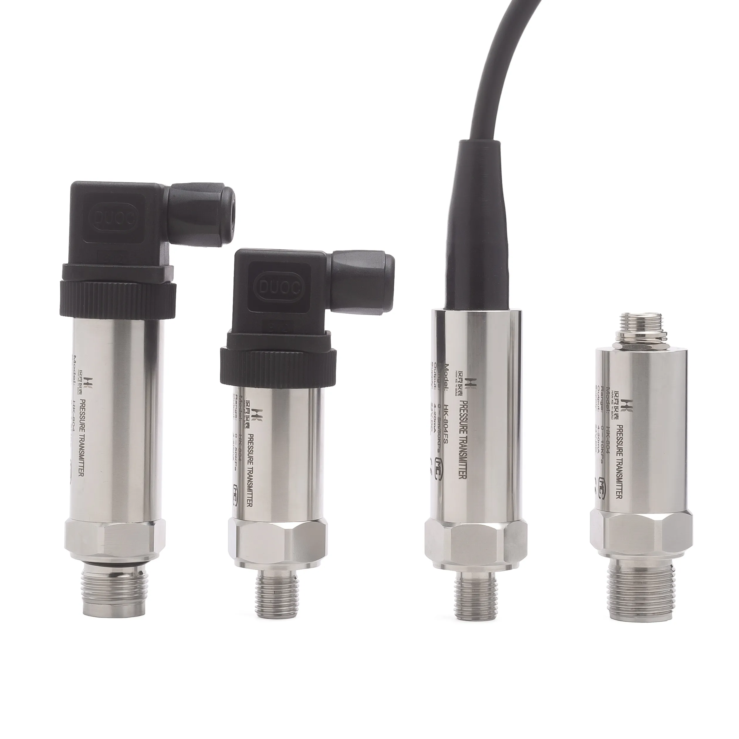 ความแม่นยําสูง 4-20mA 304 สแตนเลสความดัน Transducer เครื่องส่งสัญญาณความดันเซ็นเซอร์ความดัน