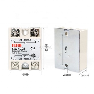 SSR-40 10 20 30 DAソリッドステートリレー入力DC3-32V出力AC24V-380V SSR-40DA - Product Image 2