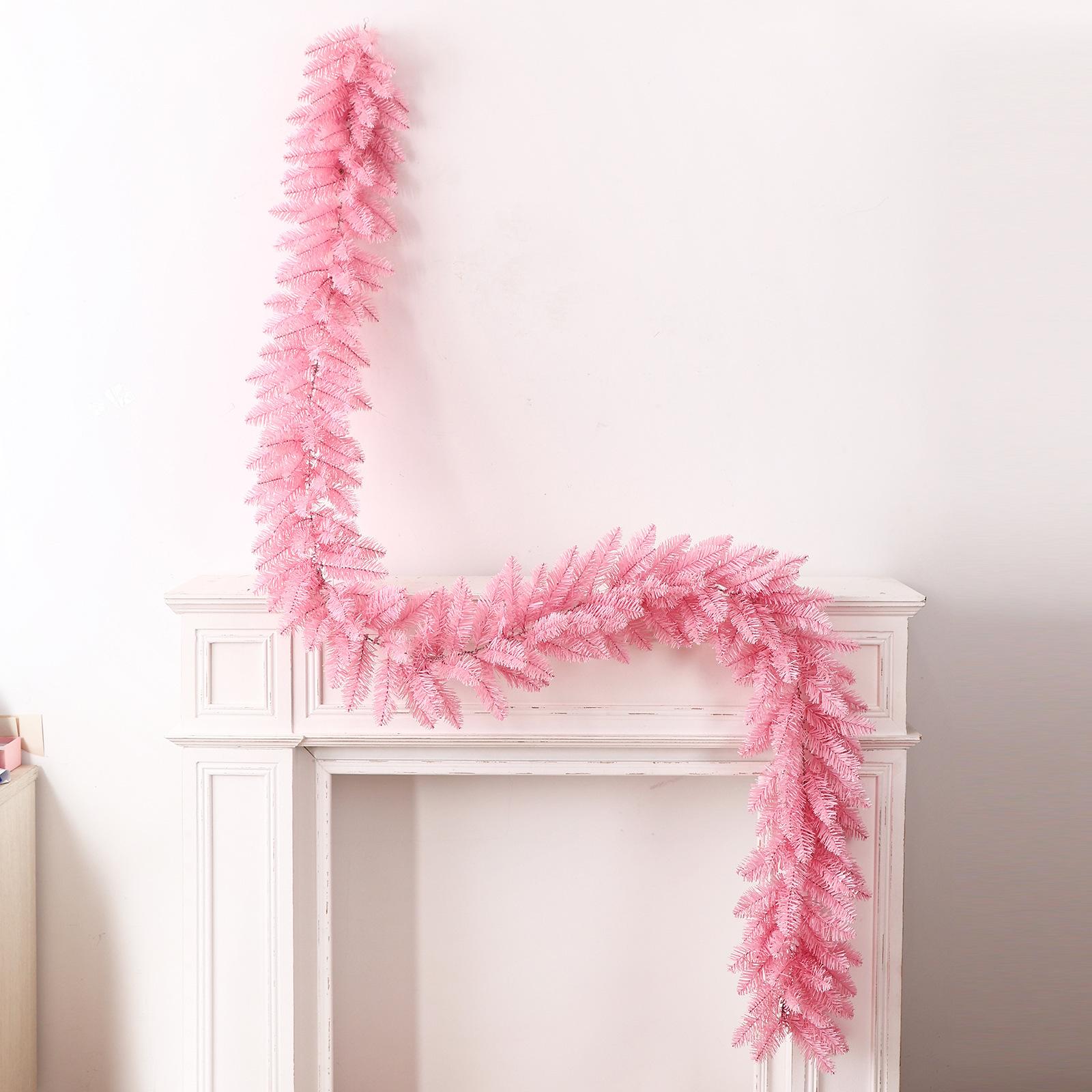 27m pink-tipped PVC rattan cane