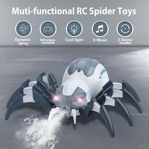 Fernbedienung Spider-Realistisches RC-Roboters pielzeug mit Spray, Licht und Musik-Ideal für Geburtstag, Halloween, Weihnachten, Ostern - Product Image 3