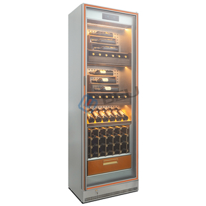 Şarap mahzeni üreticileri nem kontrolü 57 şişe şarap soğutucu buzdolabı kırmızı şarap ekran soğutucu buzdolabı - Product Image 1