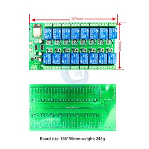 ESP8266 WIFI 16-Kanal-Relaismodul ESP-12F Entwicklungs platine Strom versorgung 24V/10A - Product Image 4