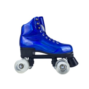 High Quality Professional Woman's Adult <strong>Quad</strong> 4-Wheel Roller Skates Each with Cheap Flashing Wheels and PP Chassis - Product Image 6