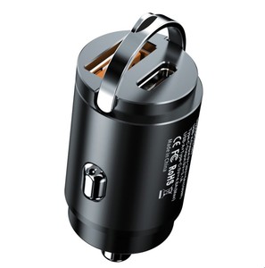 MINI 2in1 100W hızlı araç şarj hızlı tip-c PD + USB araba şarjı <span class=keywords><strong>2</strong></span> in 1 AFC QC cep hızlı araba şarjı araba şarjı