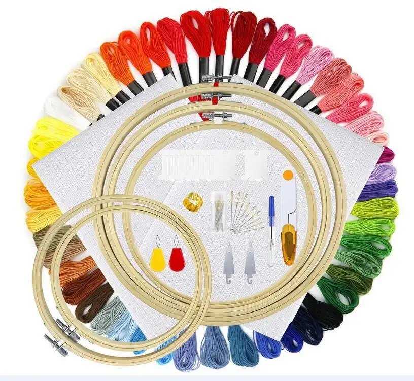 刺Embroidery糸かせマルチカラーオプションフロス類似アンカークロスステッチ綿縫製刺Embroidery糸