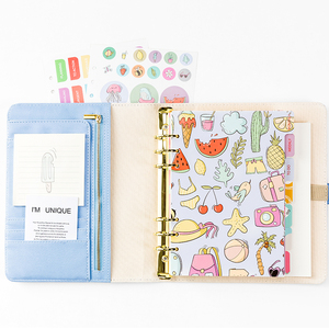 Custom Pianificatore Quotidiano Adesivi Libro con Kawaii Stampa di Disegno Chiusura A Bottone A Pressione