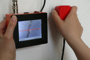 Zemin testi için beton duvar çatlak genişliği ve derinlik çelik malzeme için yüksek kalite kablosuz dijital NDT Tester - Product Image 2