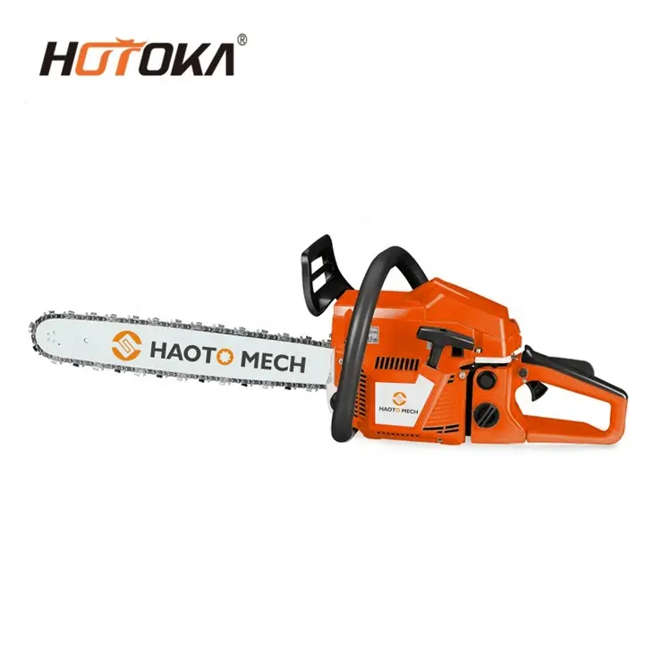 Novo modelo Japão 58CC 2-Stroke gasolina Chain Saw Single Cylinder gasolina 5800 Chainsaw Forced Air Cooling ODM Suportado com CE