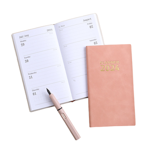 BECOL, nuevo diseño, Bloc de notas impreso personalizado, cubierta de cuero PU, Bloc de notas, Mini planificador de horarios, cuaderno de escritura para regalo de negocios - Product Image 2