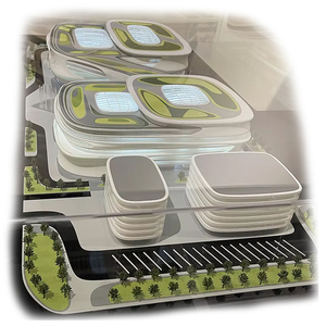 Haus modell Architektur modell Benutzer definierte 3D-Druck Gebäude modelle Maßstab Immobilien Design Prototyp - Product Image 1