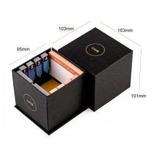 Luxury Hard Cardboard Black Telescope Square Paper Reminder <strong>Memo</strong> <strong>Cube</strong> <strong>Block</strong> Sticky <strong>Notes</strong> <strong>Memo</strong> Pads with Index Tabs Box Set - Product Image 3
