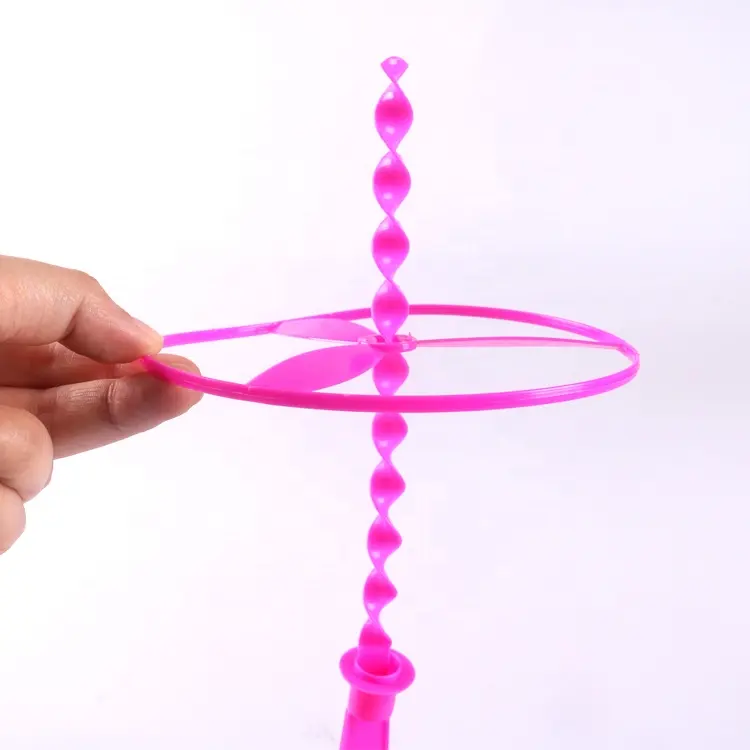 Wholesale Outdoor sport play Spinning Dragonfly Hand Push Flying Saucer Kid Toy