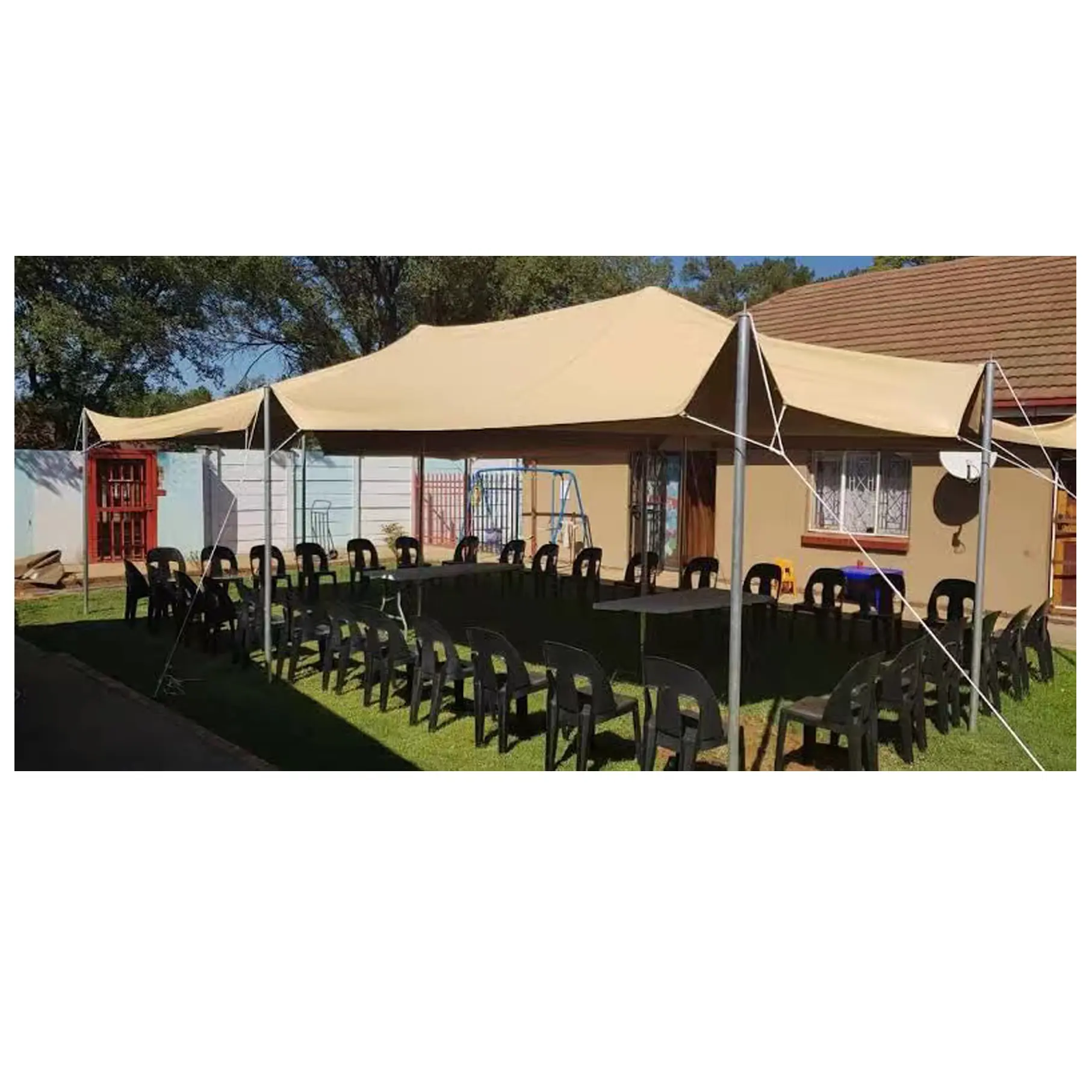 Sabbia 12x8M Outdoor Beduina Stretch Tende Per La Festa di Famiglia