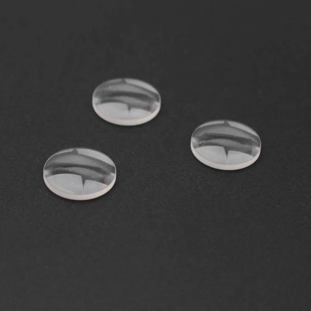 Lente de aumento de plástico, lente convexa plana para linterna LED de enfoque