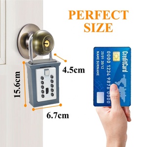 キーセーフロックボックス屋外壁掛け収納ボックスデジタルキー安全ボックスセーフ - Product Image 2