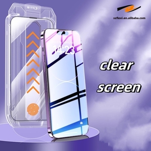 Tozsuz doğru eşleştirme tam kapak ekran koruyucu iPhone 15 14 13 12 11 Pro Max XS X XR 15 14 artı temperli cam - Product Image 4