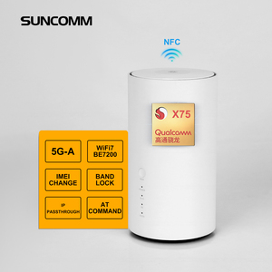 Venta caliente SDX75 5G CPE WiFi 7 Dual-Band BE7200 Home Mesh CAT20 Soporte NFC VoLTE VoIP VPN Cell Lock TTL Network Lock 5G Router - Product Image 1